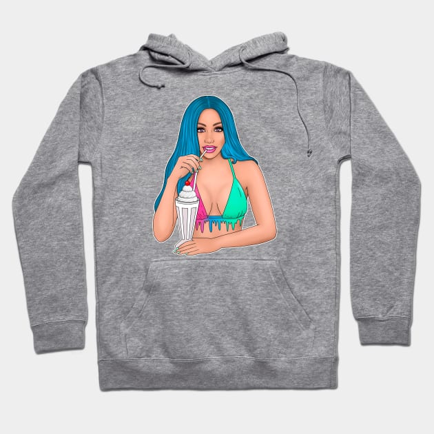 ivetastic Milkshake girl Hoodie by Ivetastic